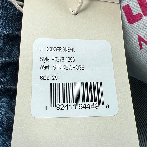 Mother The Dodger High Rise Sneakers Jeans in Wash NWT - Picture 11 of 15